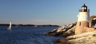 light house on a hill